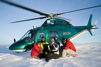 Skyline Helicopters heli skiing holidays hydro forestry tours Kelowna Terrace BC
